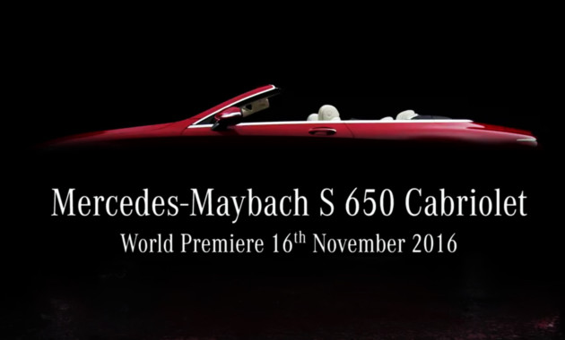 Видеотизер Mercedes-Maybach S 650 Cabriolet